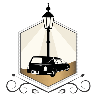 Logo de ataud para muerto